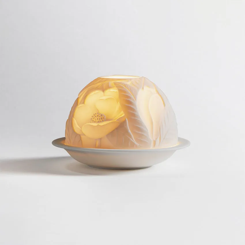 Bernardaud | Votivelight Floral Collection Magnolia Flowers