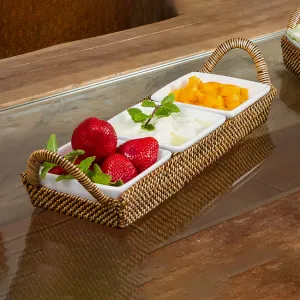 Calaisio | Rectangular Tray 3 Sectional Servers