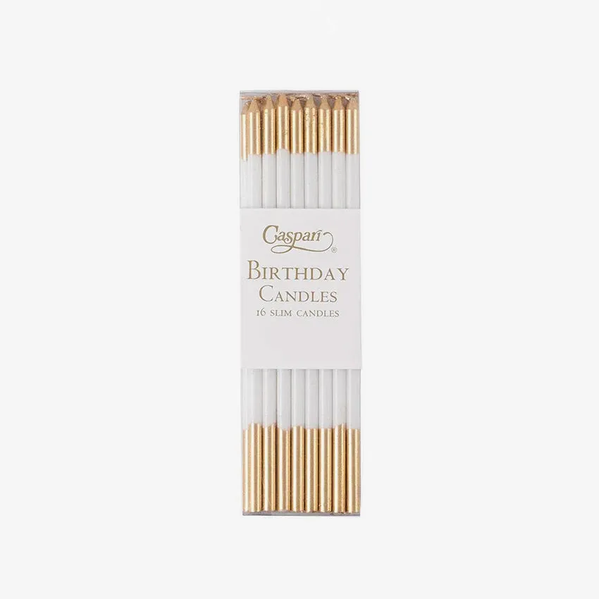 Caspari | Birthday Slims Candles