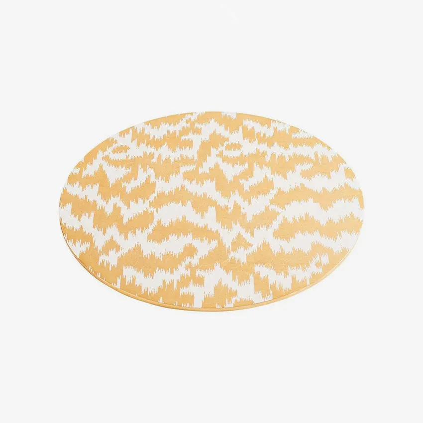 Caspari | Modern Moire Gold Placemat Round