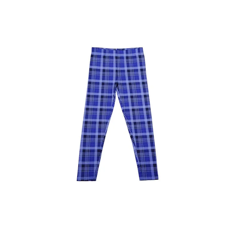 Check Printed Legging, Size 10