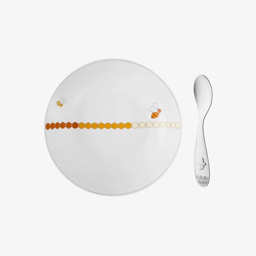 Christofle | Beebee Baby Cereal Bowl & Spoon Set