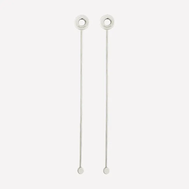 Christofle | Oh De Cocktail Stirrers 2 Pcs Stainless Steel