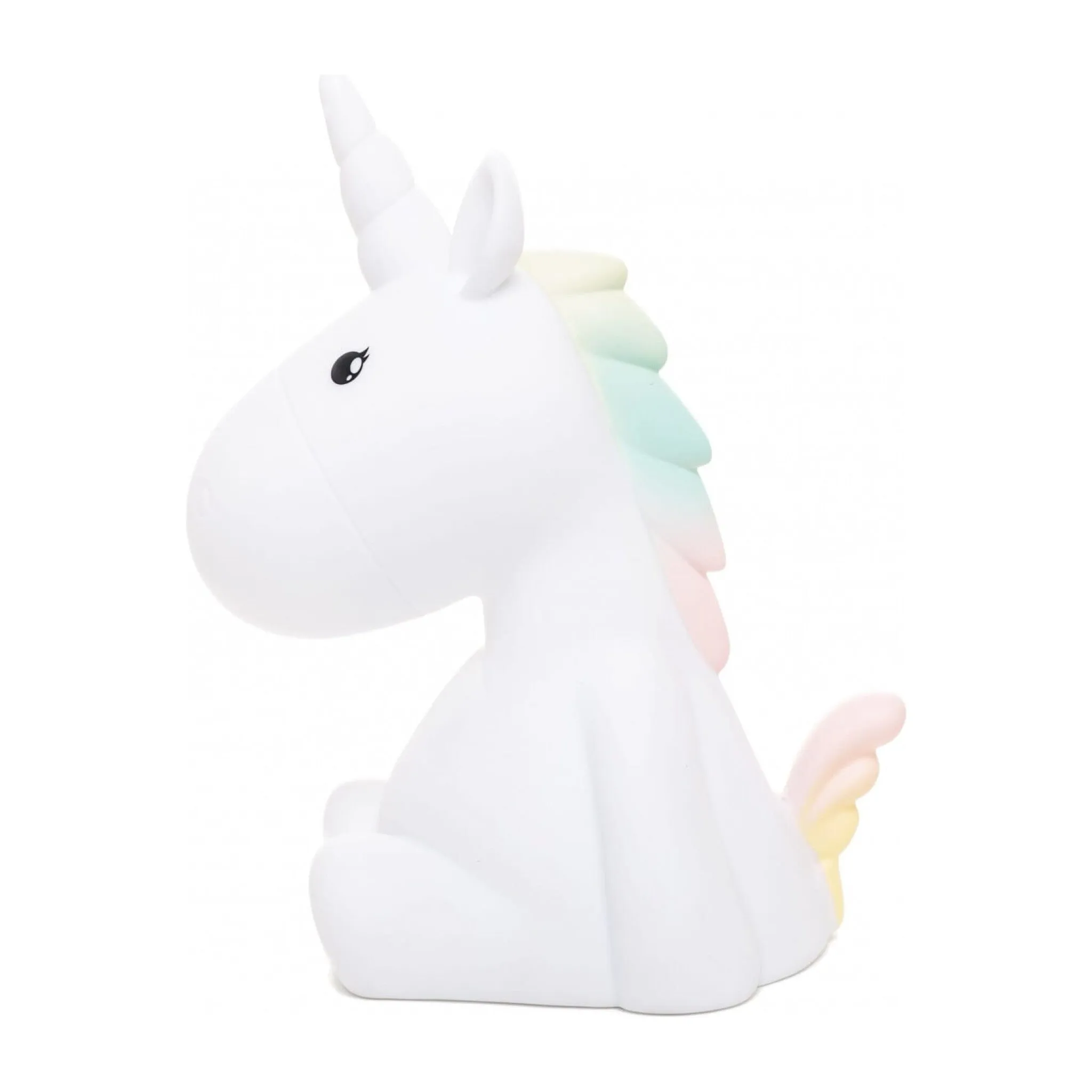 Colour Changing Night Light | White Unicorn with USB Cable | Medium