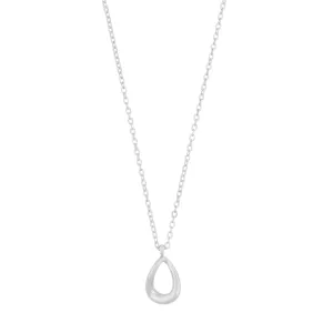 Deia Drop Pendant Necklace | Silver Plated