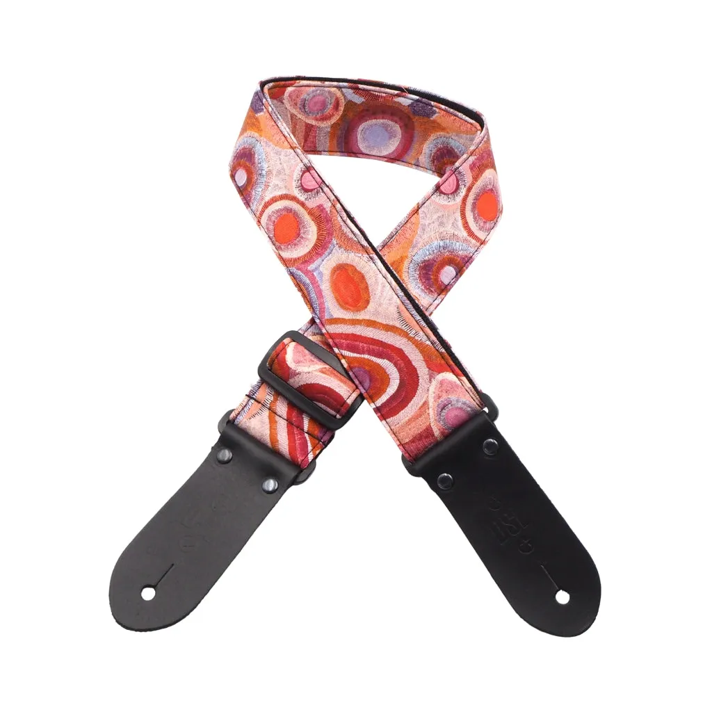 DSL 2" Indigenous Handmade Fabric Guitar Strap - Spice Dreaming
