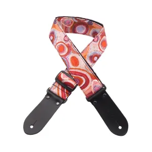 DSL 2" Indigenous Handmade Fabric Guitar Strap - Spice Dreaming