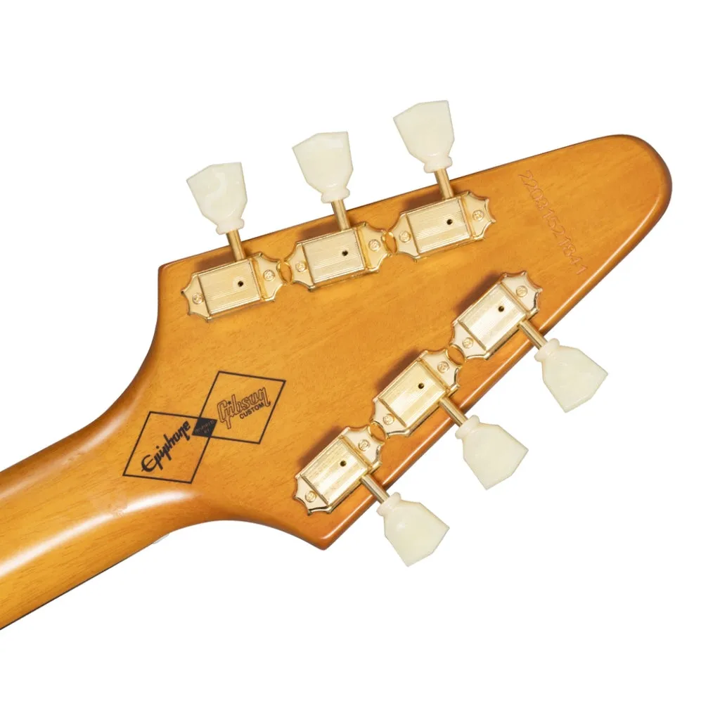 Epiphone - 1958 Korina Flying V Electric Guitar Left Handed - Aged Natural