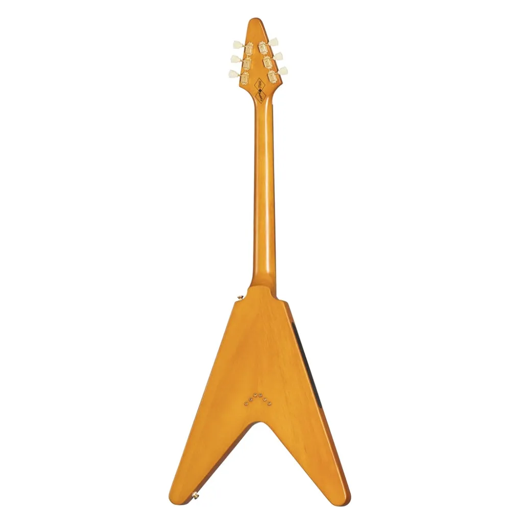 Epiphone - 1958 Korina Flying V Electric Guitar Left Handed - Aged Natural