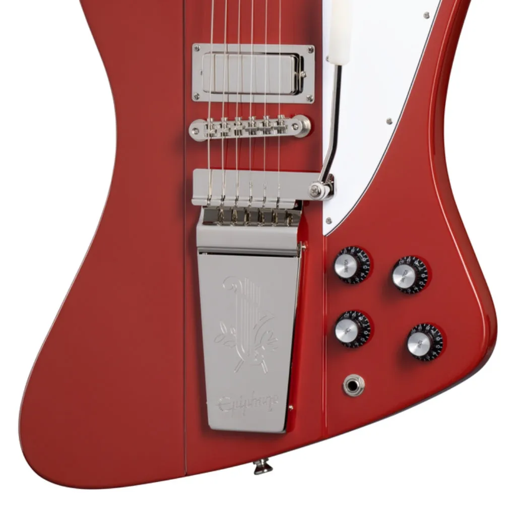 Epiphone 1963 Firebird V Maestro In Case Ember Red