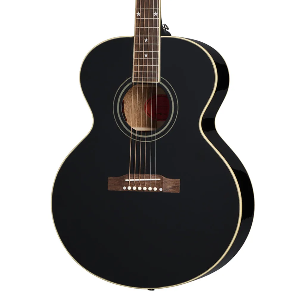 Epiphone J180 LS Ebony with Hardcase