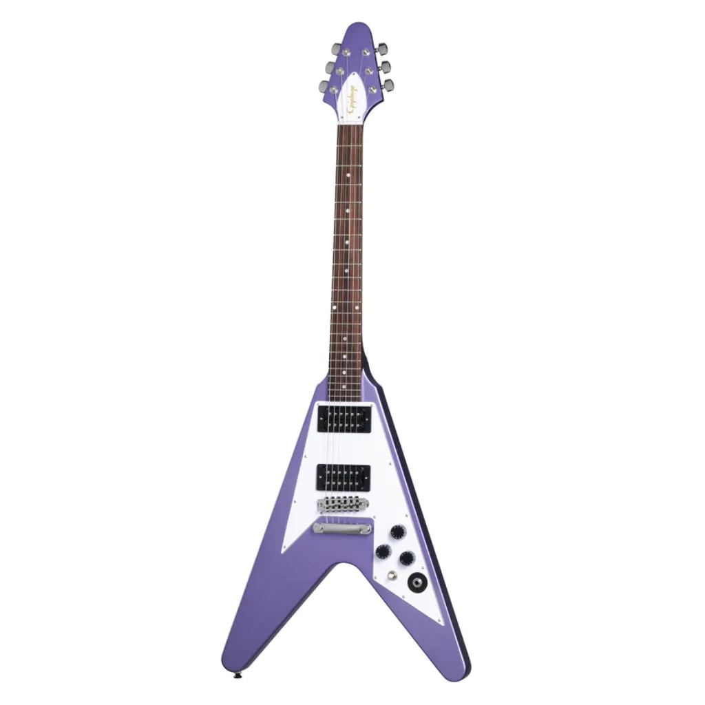 Epiphone Kirk Hammett 1979 Flying V Electric Guitar -  Purple Metallic