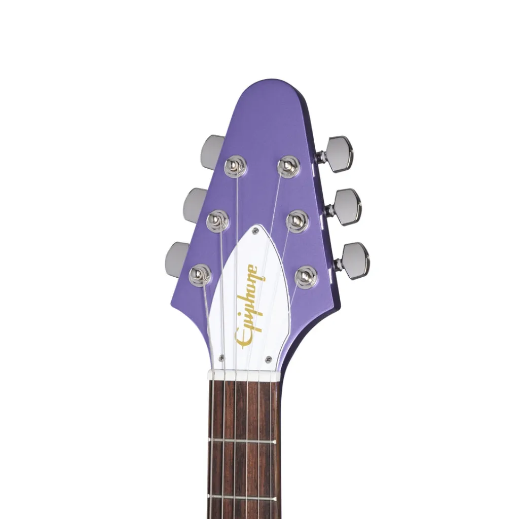 Epiphone Kirk Hammett 1979 Flying V Electric Guitar -  Purple Metallic