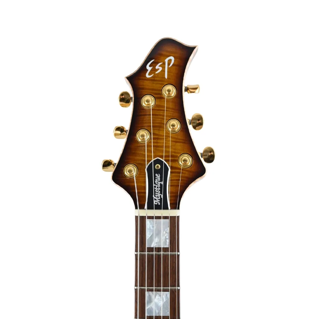 ESP Original Custom Shop Mystique CTM Electric Guitar - Tea Sunburst