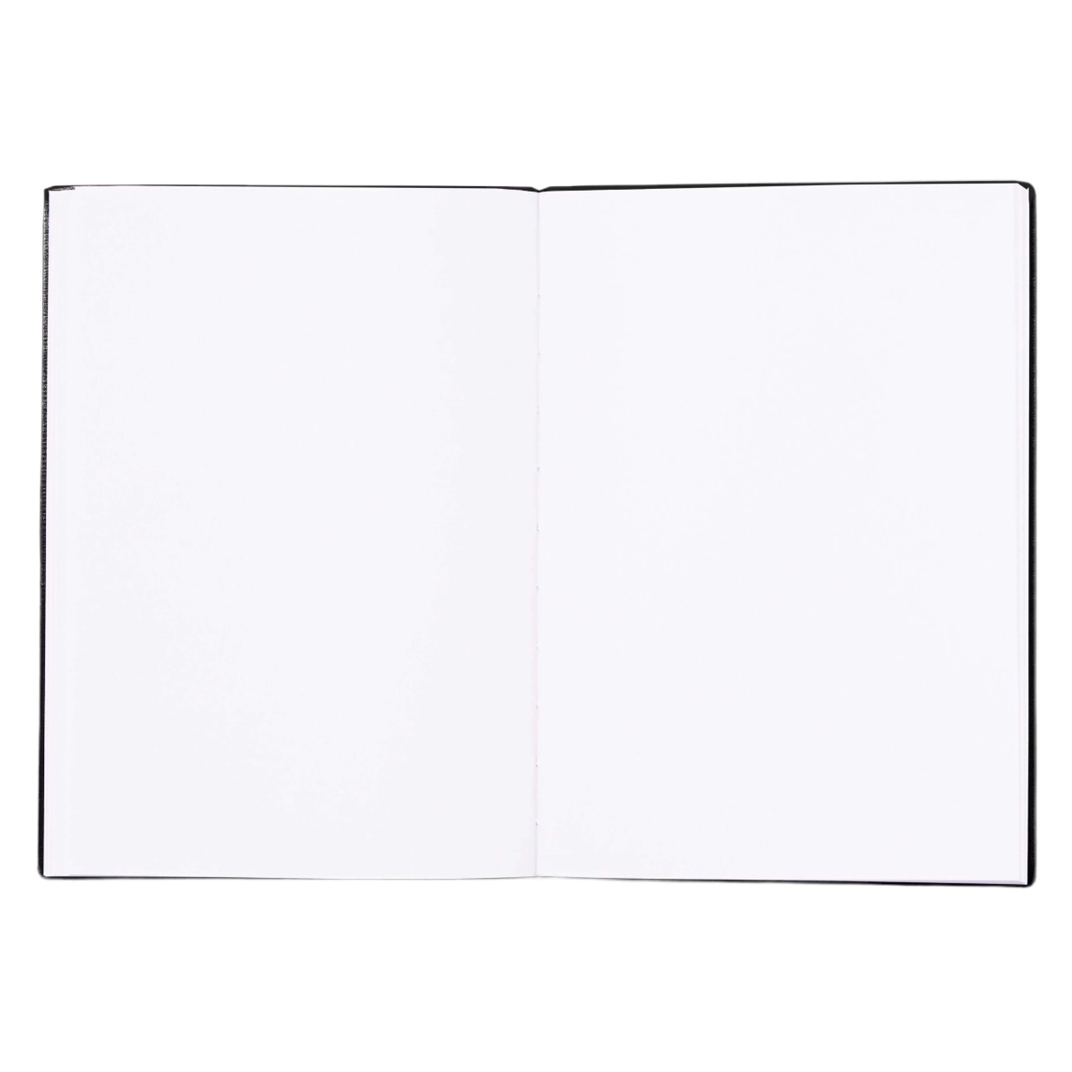 Essential Iconic Plain A5 Notebook with Tricolour Strap | Black