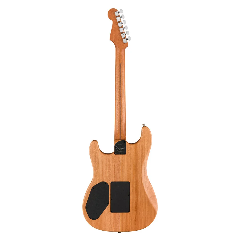 Fender American Acoustasonic Strat, Ebony Fingerboard, Transparent Sonic Blue