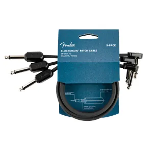 Fender Blockchain 24" Cable 3 Pack Angle/Straight