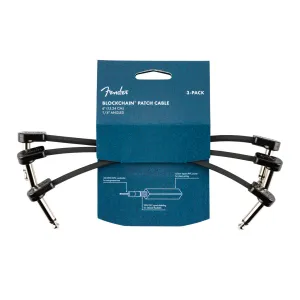 Fender Blockchain 6" Cable 3 Pack Angle/Angle