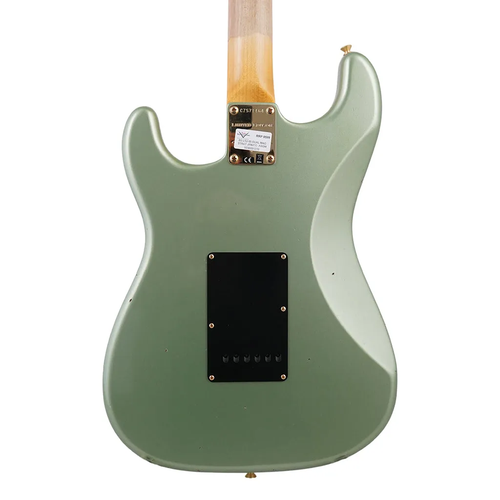 Fender Custom Shop 1965 Dual-Mag Stratocaster Journeyman Relic - Aged Sage Green Metallic