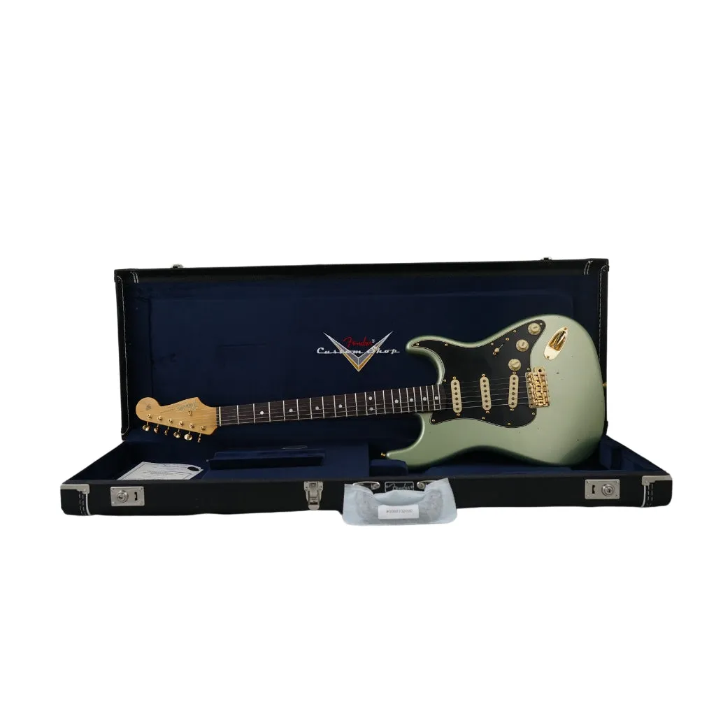 Fender Custom Shop 1965 Dual-Mag Stratocaster Journeyman Relic - Aged Sage Green Metallic