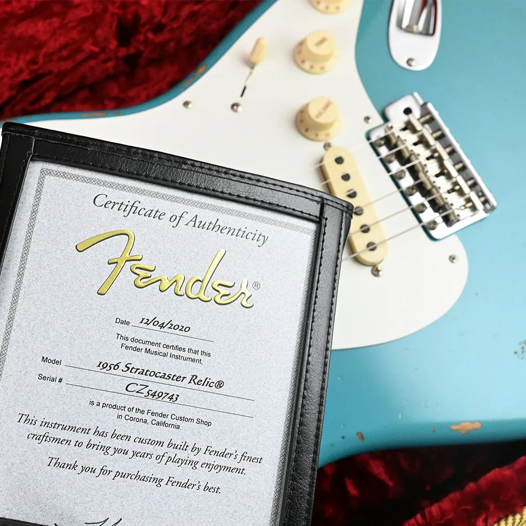 Fender Custom Shop - 2020 56 Stratocaster - Faded Taos Turquoise Relic