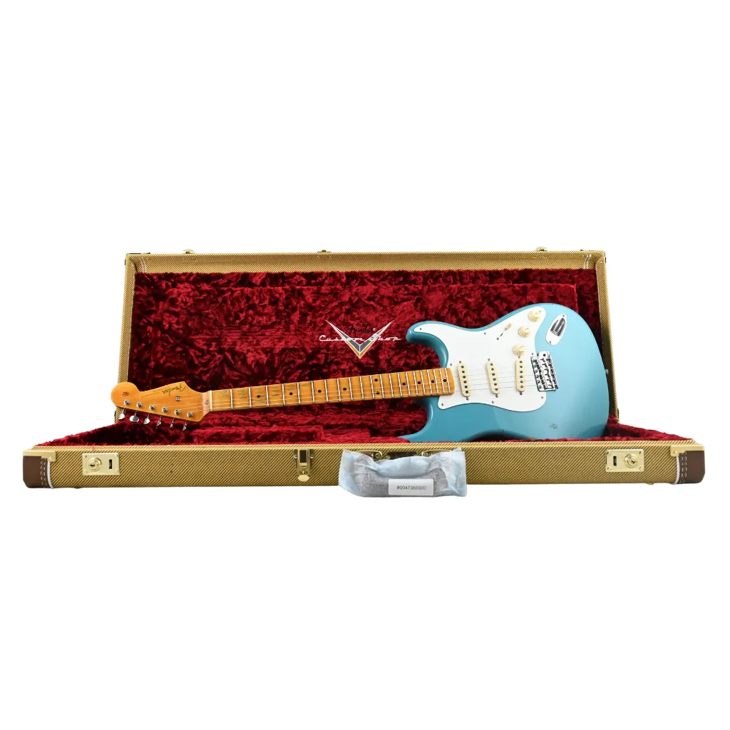 Fender Custom Shop - 2020 56 Stratocaster - Faded Taos Turquoise Relic