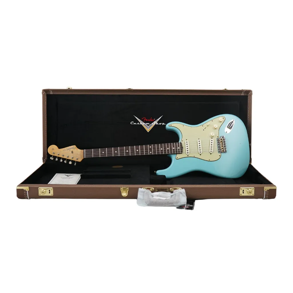 Fender Custom Shop '62/'63 Stratocaster Journeyman Relic - Aged Daphne Blue