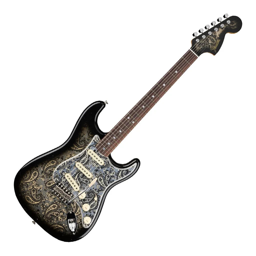 Fender Custom Shop Limited Edition 68 Stratocaster Journeyman Relic with Closet Classic Hardware 3A Rosewood Fingerboard Black Paisley