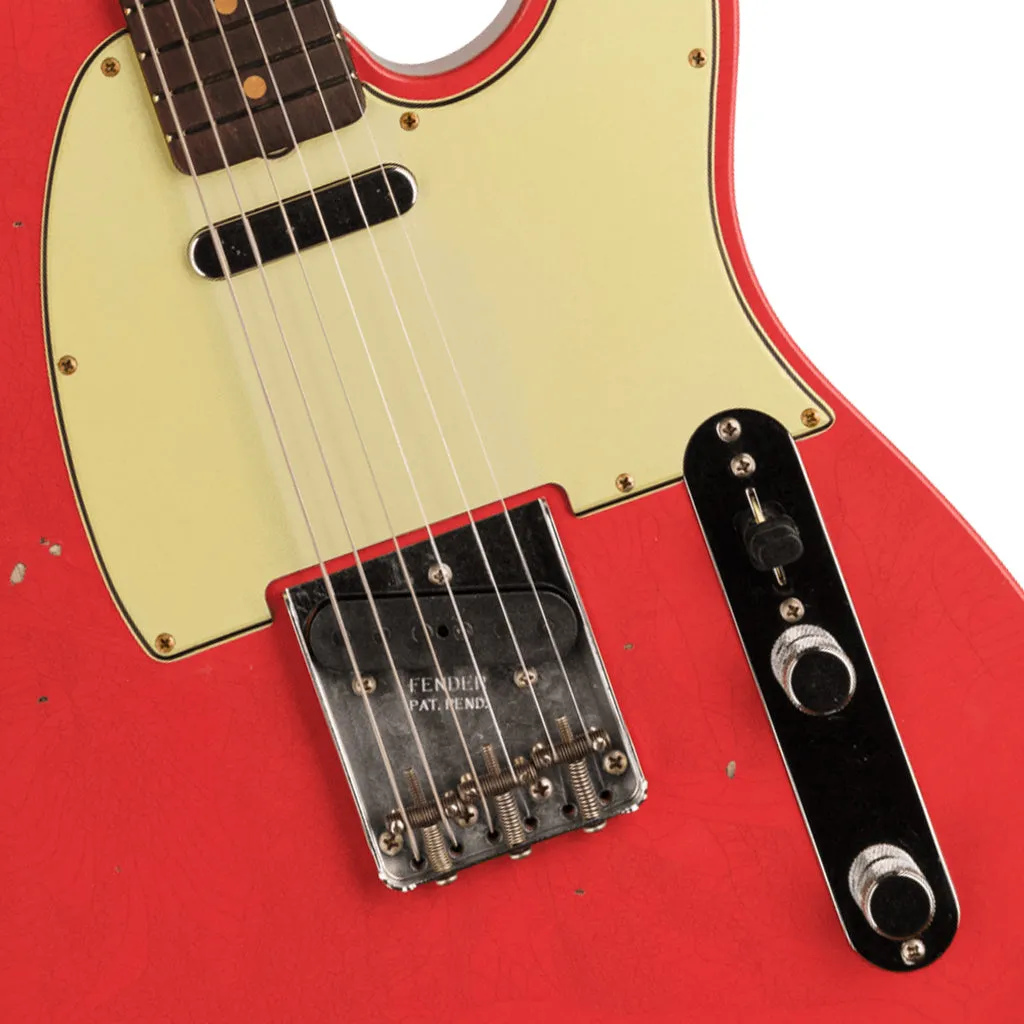 Fender Custom Shop Time Machine 63 Telecaster Relic Aged Fiesta Red