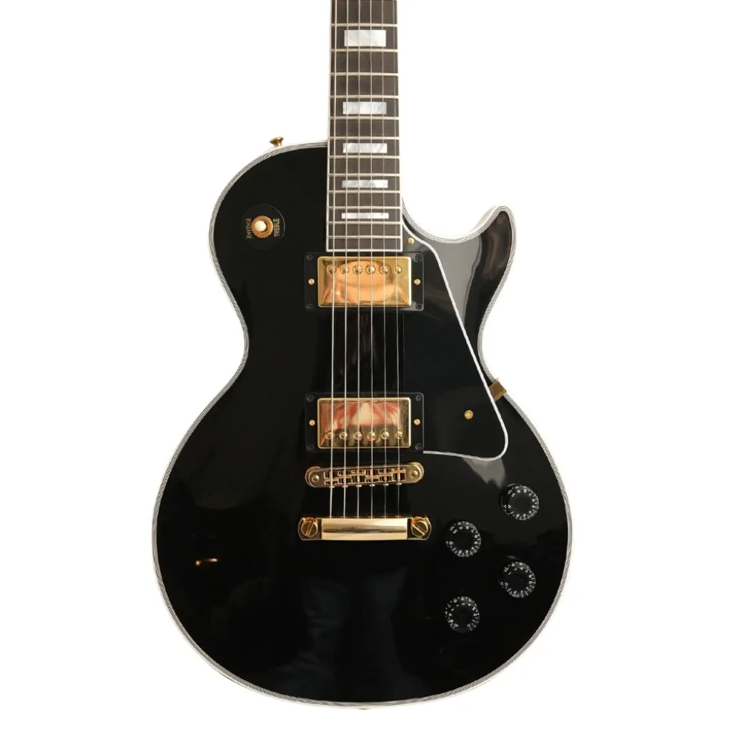 Gibson Custom Shop Les Paul Custom Maple Top Electric Guitar - Ebony