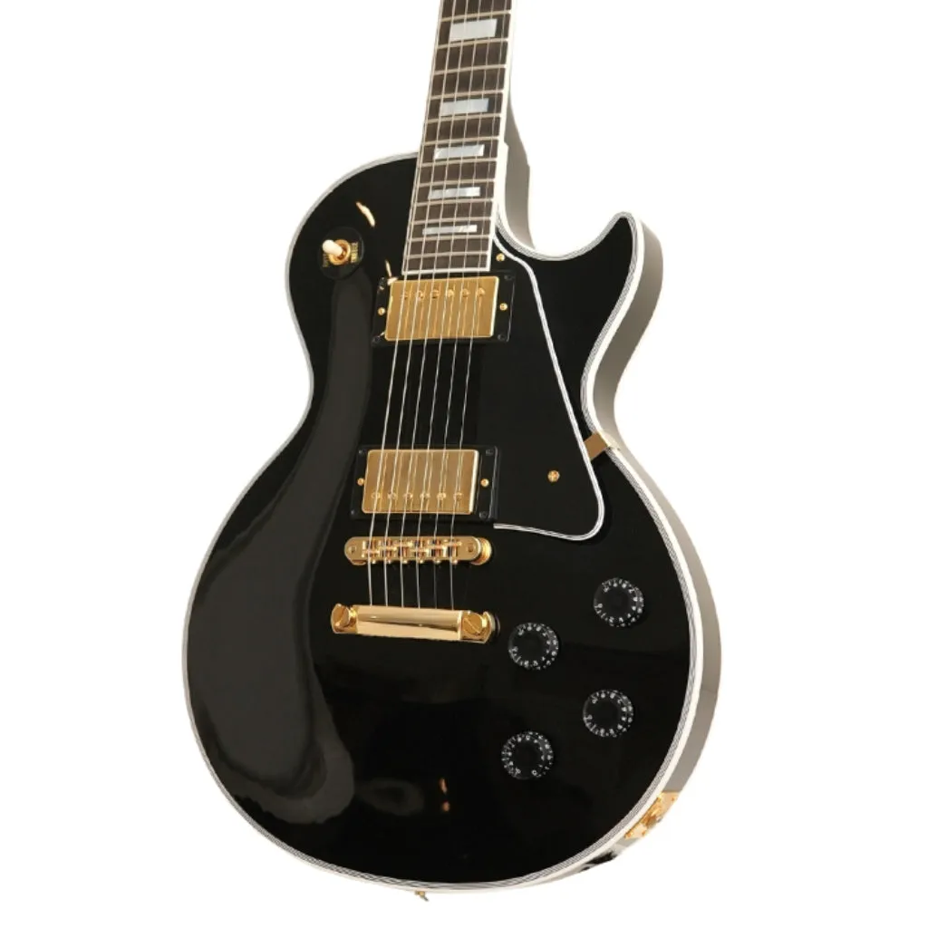 Gibson Custom Shop Les Paul Custom Maple Top Electric Guitar - Ebony