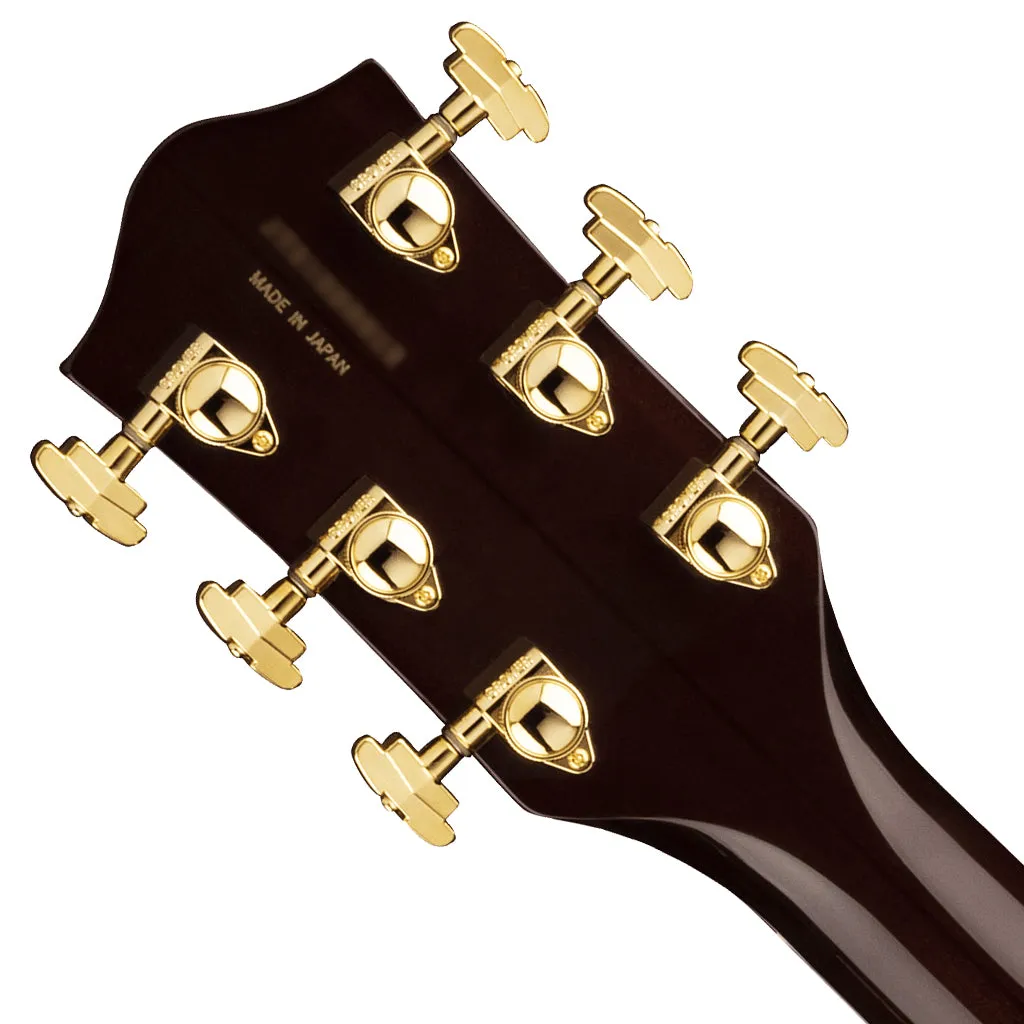 Gretsch - G6122TG Players Edition Country Gentleman Hollow Body with String-Thru Bigsby and Gold Hardware - Walnut Stain