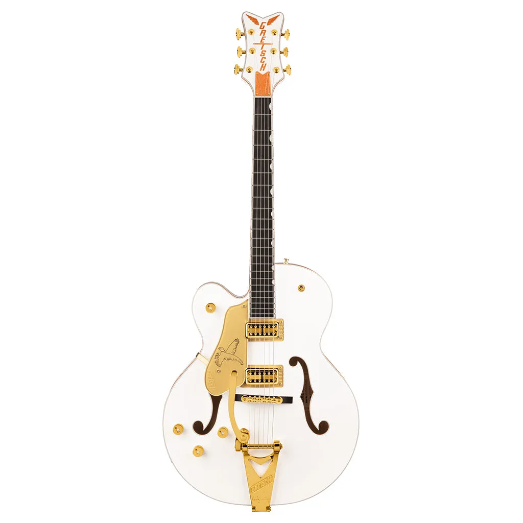 Gretsch - G6136TG-LH Players Edition Falcon Hollow Body with String-Thru Bigsby and Gold Hardware, Left-Handed - White
