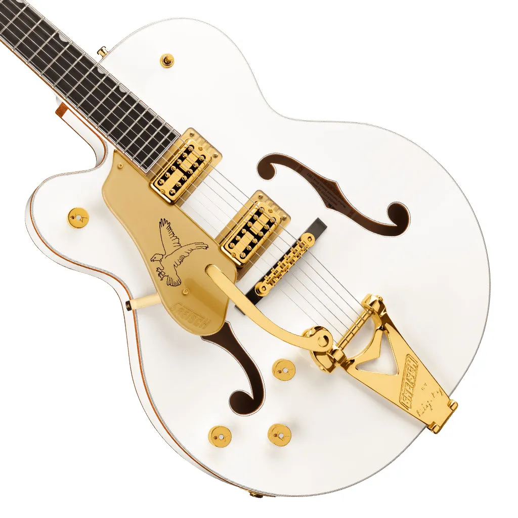 Gretsch - G6136TG-LH Players Edition Falcon Hollow Body with String-Thru Bigsby and Gold Hardware, Left-Handed - White