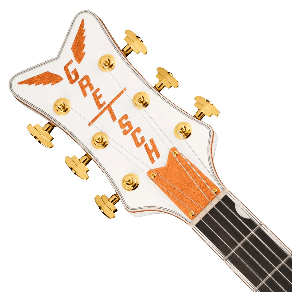 Gretsch - G6136TG-LH Players Edition Falcon Hollow Body with String-Thru Bigsby and Gold Hardware, Left-Handed - White