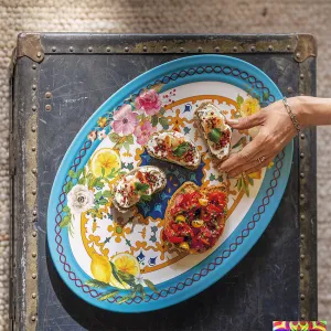 Guzzini | Flower & Lemon Oval Tray
