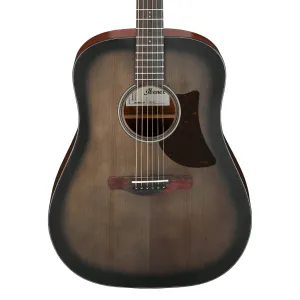 Ibanez AAD50 Advanced Acoustic Guitar - Transparent Charcoal Burst Low Gloss
