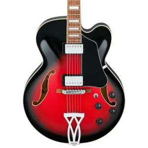 Ibanez AF75 Artcore Guitar - Transparent Red Sunburst