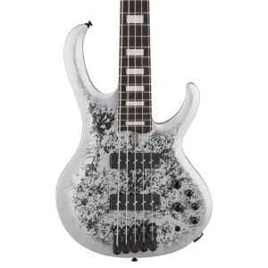 Ibanez BTB25TH5SLM 5 String Electric Bass Guitar Silver Blizzard Matte