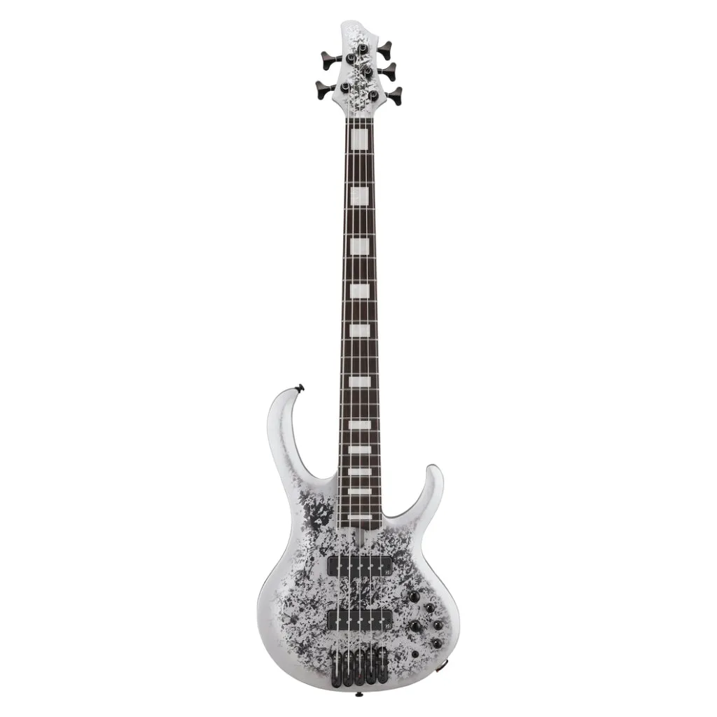 Ibanez BTB25TH5SLM 5 String Electric Bass Guitar Silver Blizzard Matte