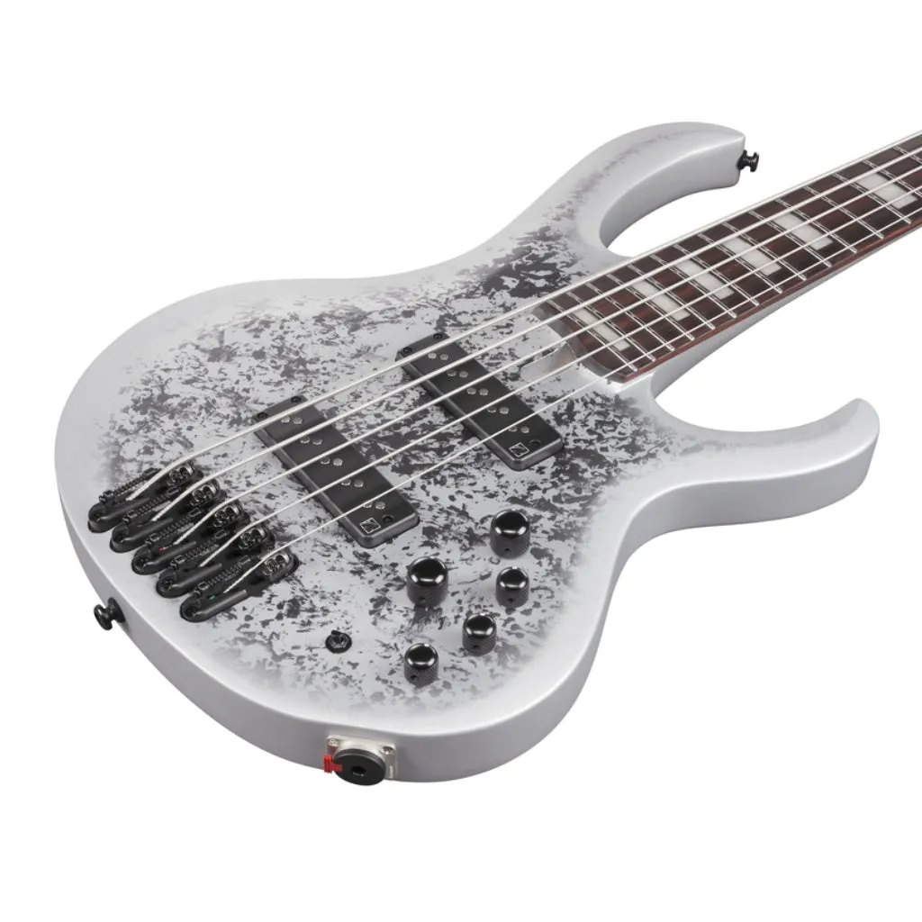 Ibanez BTB25TH5SLM 5 String Electric Bass Guitar Silver Blizzard Matte