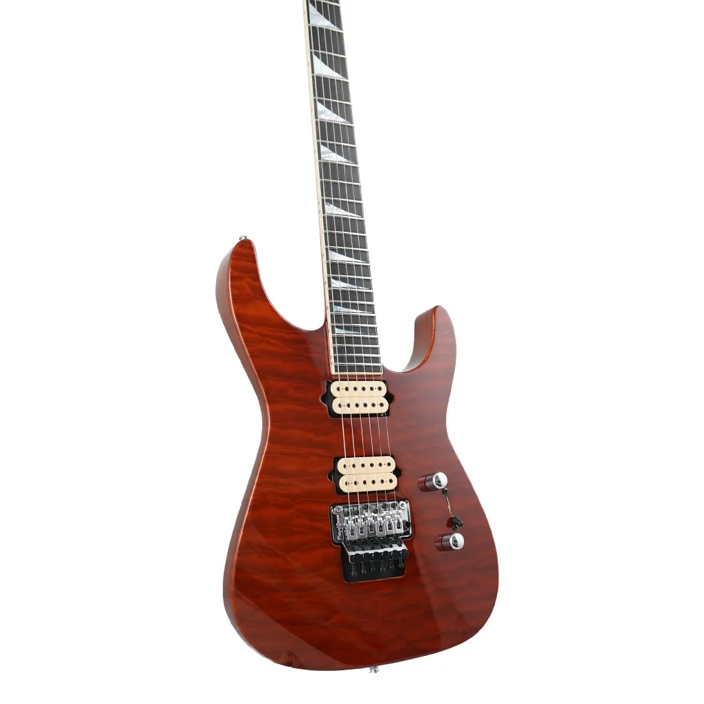 Jackson Custom Shop Quilt Top Soloist - Root Beer Trans