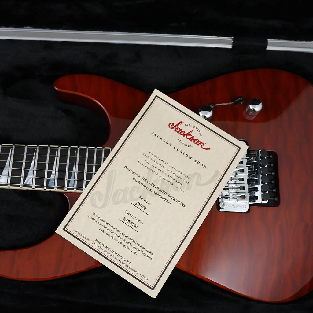 Jackson Custom Shop Quilt Top Soloist - Root Beer Trans