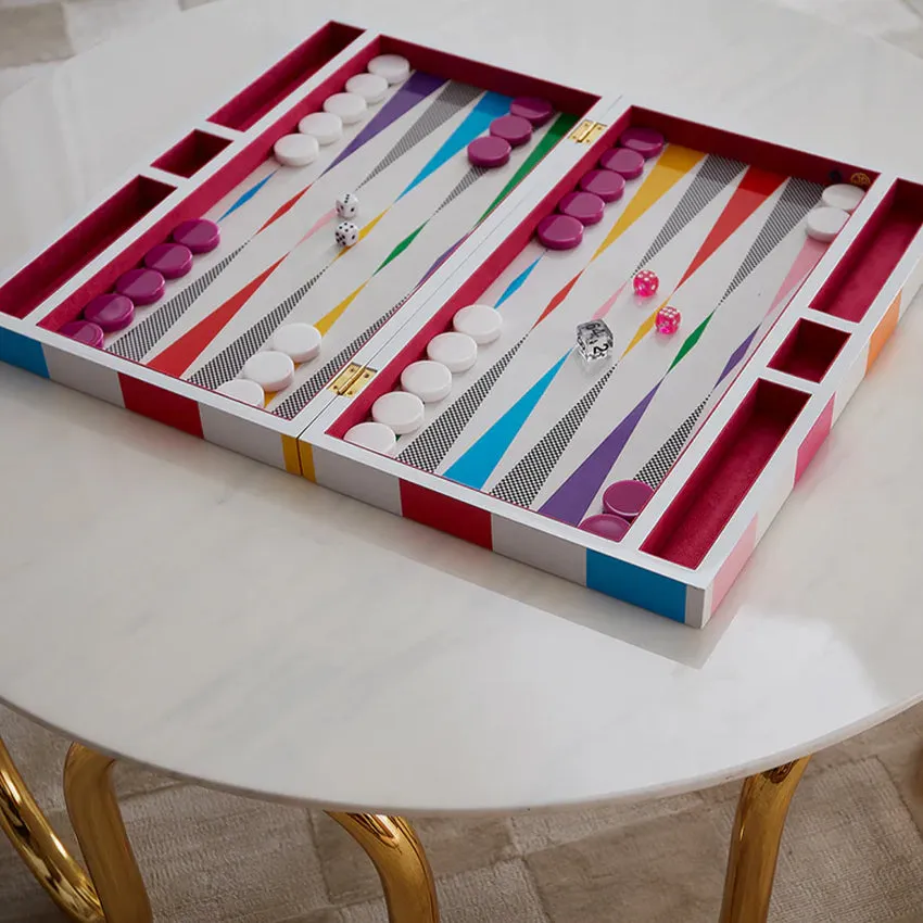 Jonathan Adler | Checkerboard Backgammon Set (Multi)