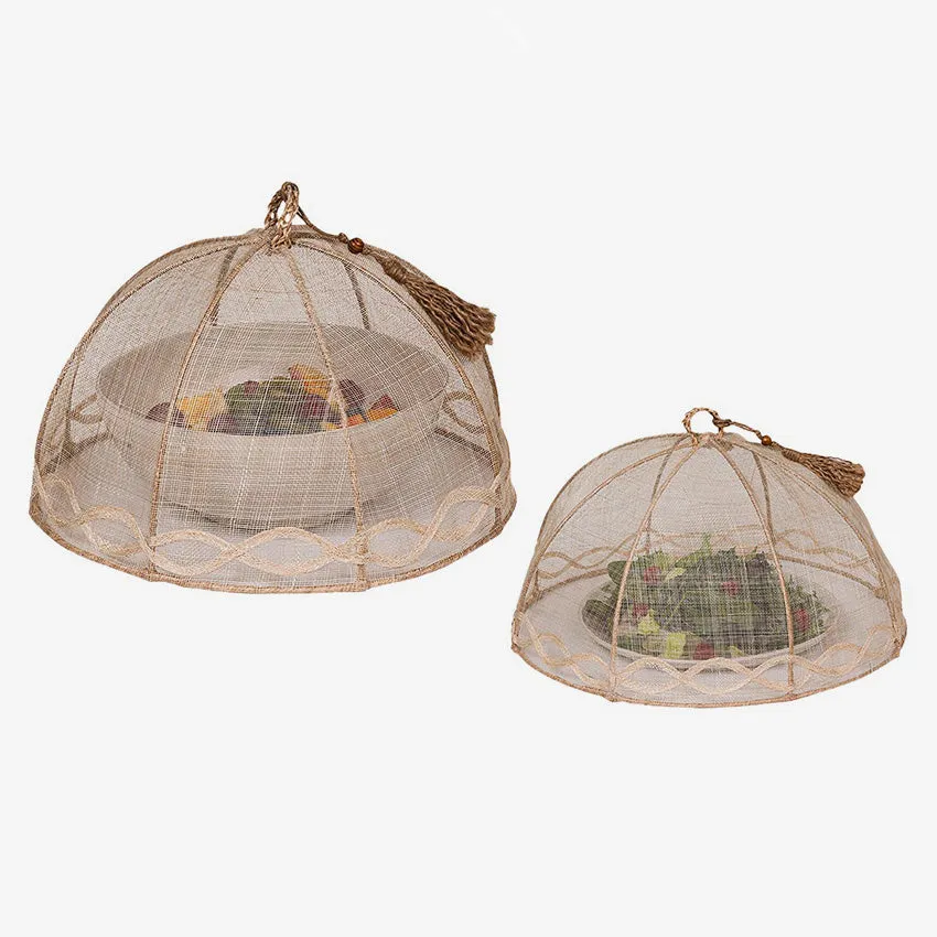 Juliska | Tuileries Garden Mesh Round Food Cover Set of 2 - Natural
