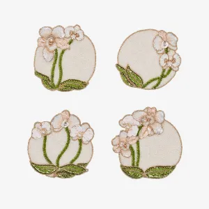 Kim Seybert | Orchid Coaster Multi -Set of 4