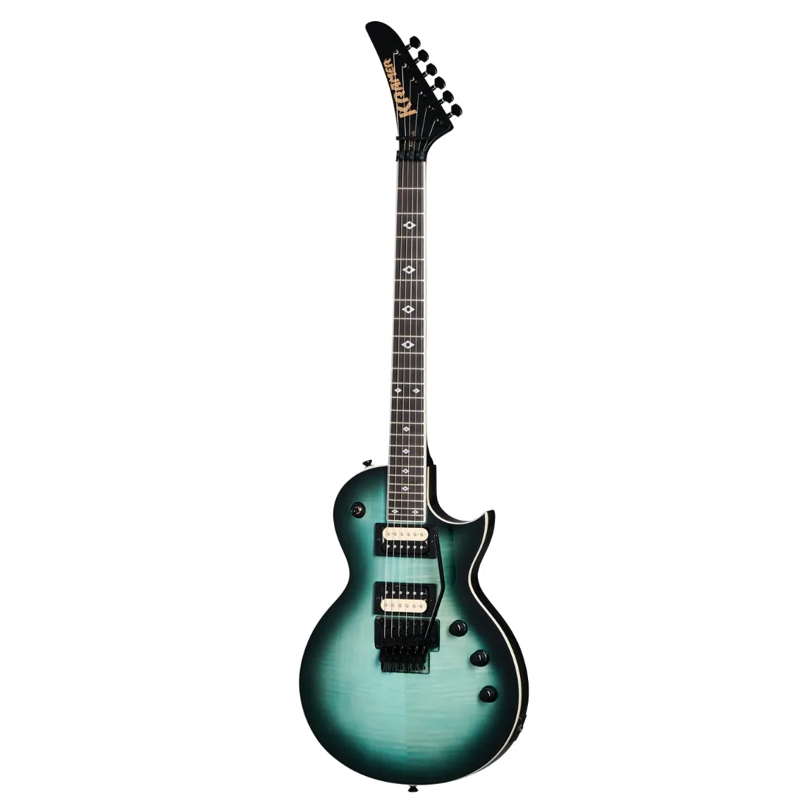 Kramer Assault Figured Electric Guitar - Caribbean Blue Perimeter
