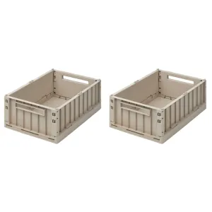 Medium Weston Storage Box Set | Sandy | 2 Pack