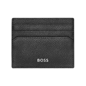 Men's Classic Grained Card Holder | Black
