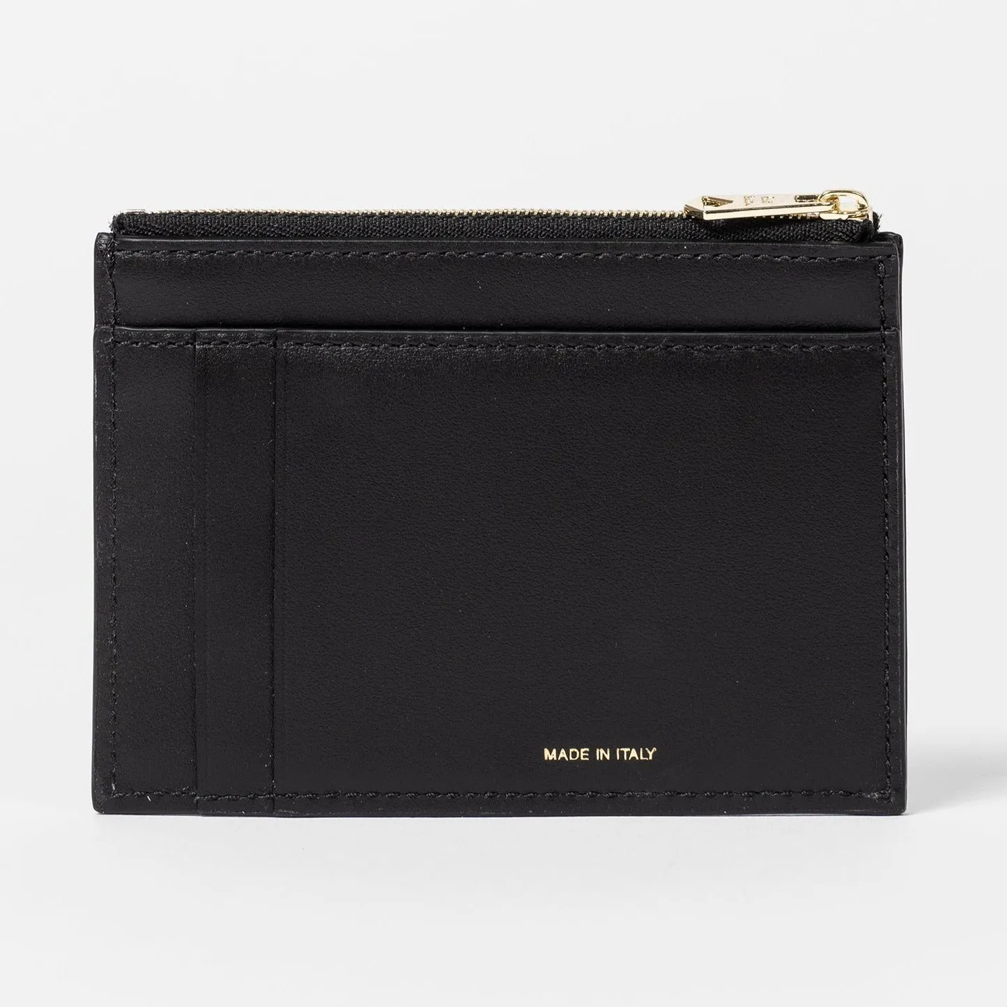 Men's Leather 'Signature Stripe Block' Wallet | Black